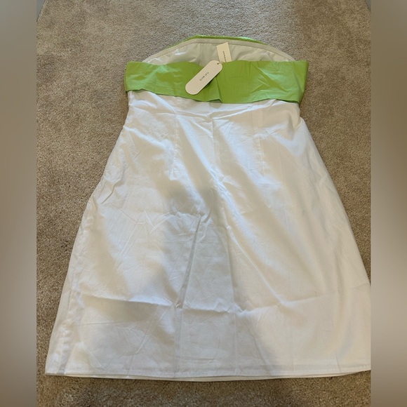 Anthropologie Flat White Sleeveless Colorblock Mini Dress Large NWT - Picture 6 of 6